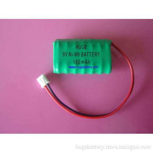 Best Price 9V 160mAh Rechargeable NiMH Battery for LED Light